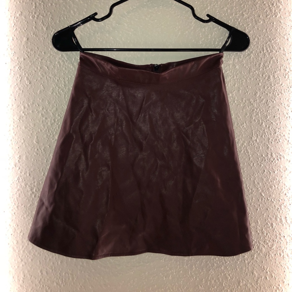 Vintage IrisLA Womens Leather Mini Skirt